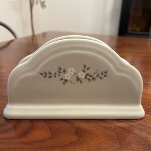 Vintage Floral Ceramic Napkin Holder